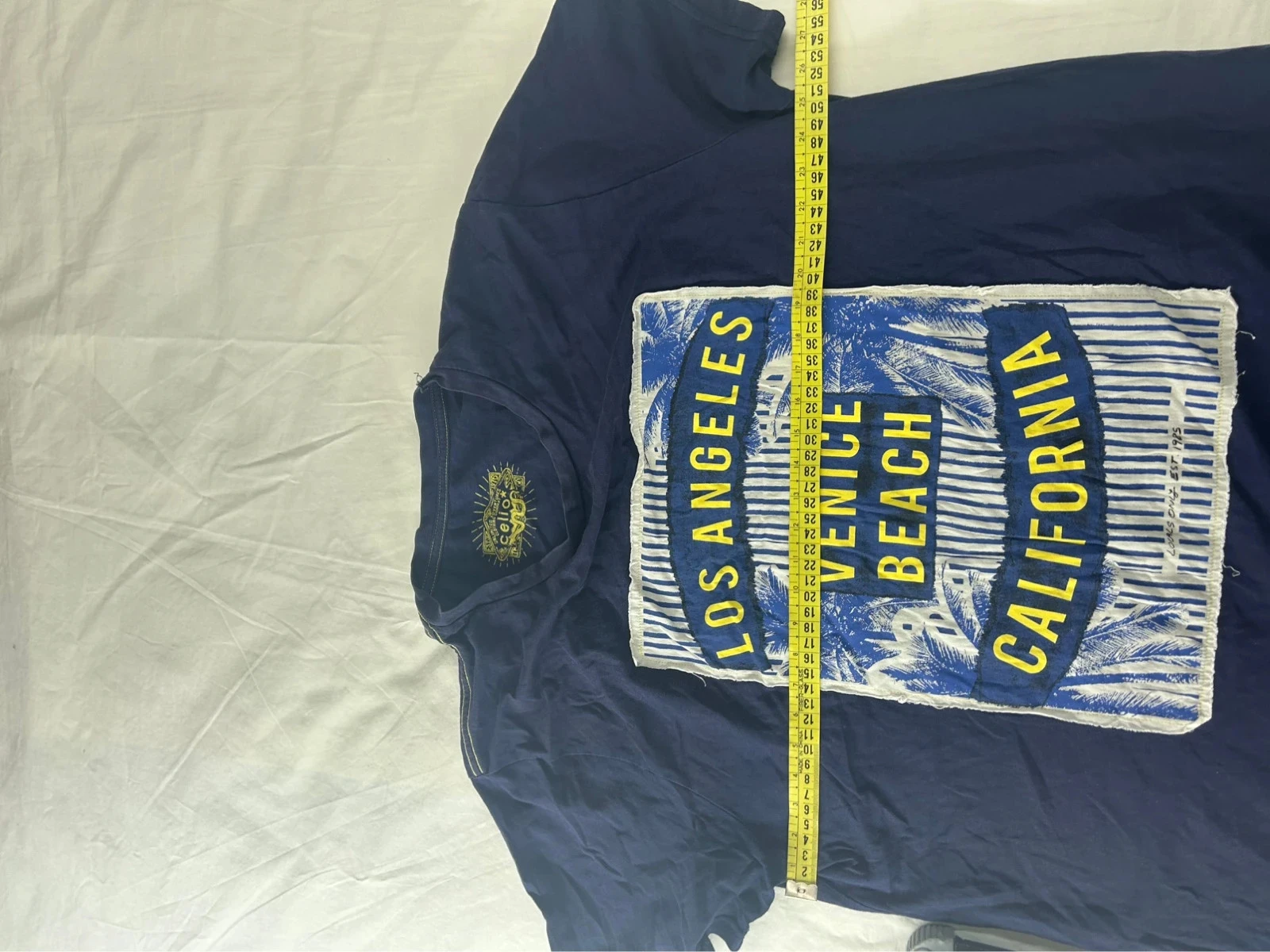 Camiseta azul marino con motivos vintage Celio – photo 6